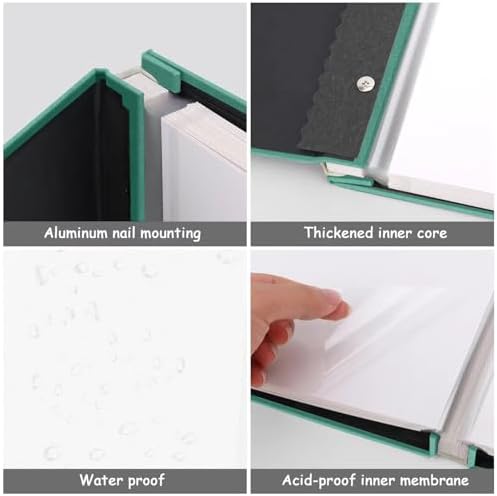 Zesthouse Photo Album Self Adhesive Pages, 60 Pages Magnetic Scrapbook Albums with Sticky Page, Photos Album Holds 8x10 & 5X7 & 4x6 & 6x8 & 3x5, Large Picture Book Ideal Gift for Family Wedding Baby - Image 6