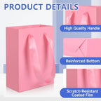 Ethhqu 50 Pack Small Pink Gift Bags with Handles & 100 Tissue Paper - Image 4