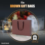 YACEYACE Brown Gift Bags Bulk, 20 Pack Brown Gift Bags with Handles - Image 3
