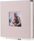 HoneyTolly Large Photo Album Self Adhesive, DIY Scrapbook Album for 4x6 8x10 10x12 Pictures, 60 Pages Linen Cover Memory Book, Ideal Gift for Family Wedding Baby Christmas Anniversary(Beige) by HoneyTolly