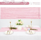 20 Pack Cheesecloth Table Runner 17 x 108 Inch, Light Pink - Image 2