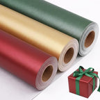 NESCCI Matte Wrapping Paper,Christmas Wrapping Paper-3 Roll by NESCCI