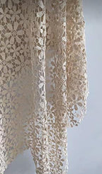 Honra Orraphtstu Baby Photography Props Lace Blanket for Newborn Photoshoot Layers Photo Posing Backdrop Boho(M, Beige B) - Image 3
