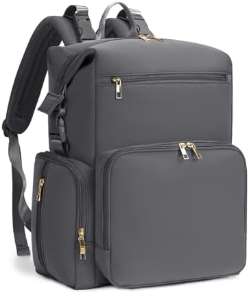 CEI-CEI Neoprene Diaper Bag Backpack Large Newborn Baby Maternity Bags Waterproof Travel Tote for Mom Dad with Insulated Pockets,Changing Pad by CEI-CEI