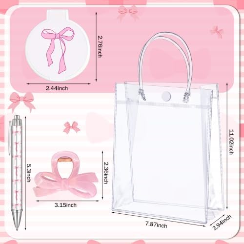 Daifunli 6 Set Pink Bow Baby Shower Prize Gift for Winner Guest - Image 3