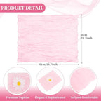 fani 60 Pack Gauze Cheesecloth Napkins, 20 x 20 in, Light Pink - Image 2