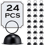 MorningRo 24 Pcs Table Number Stands, Metal Place Card Holders, Black by MorningRo