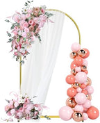 7.2FT Arch Backdrop Stand, Gold Metal Arch Stand Backdrop by Rtshuok