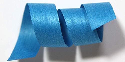 Natural Cotton Curling Ribbon for Gift Wrapping | 100% Biodegradable Holiday Gift Ribbons for Presents & Ribbons for Crafts | Blue Colored Curling Ribbon | 3/16, 1/2 & 5/8 Inch (Pool) by CreamCityRibbon