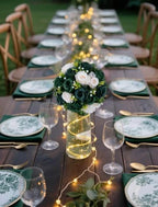 BLOSMON Green Flowers Artificial for Weddings: 10 Pcs, Fake Rose Balls - Image 6