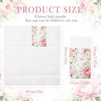 Peony Linen Feel Pocket Napkins for Wedding Party Women Birthday Decor - Image 5