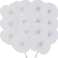 60 Pcs White Heart Round Paper Fans by Bestage