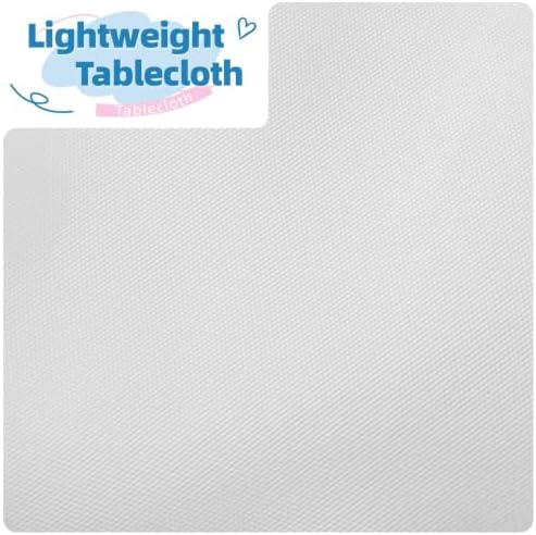 DRESSMAKER 10 Pack White Table Cloth Rectangle 70X120 Inch Fit 8FT Table - Image 4