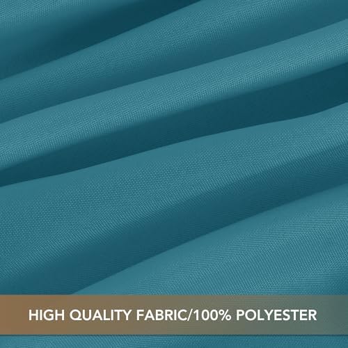 sancua Teal Tablecloths Rectangle, 6 Pack Table Cloth for 8 Foot Tables - Image 6