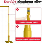 EMART 12x10ft Heavy Duty Backdrop Stand Frame with Adjustable Pipe,Gold - Image 3