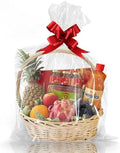 WIKDAY Clear Gift Bags 100 PCS 24x30 Inche Cellophane Wrap for Gift Baskets by WIKDAY