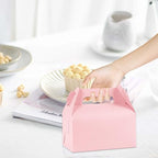 ZSDRTYU Treat Boxes, 50 Pcs Gable Boxes Party Favor Boxes Favor Box, Kraft Gable Treat Box For Christmas Party Decorations Birthday (Pink) - Image 6