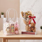 Saintrygo 50 Pcs Clear Gift Bags with Handles, 10.2 x 6.3 x 3.2 Inches - Image 6