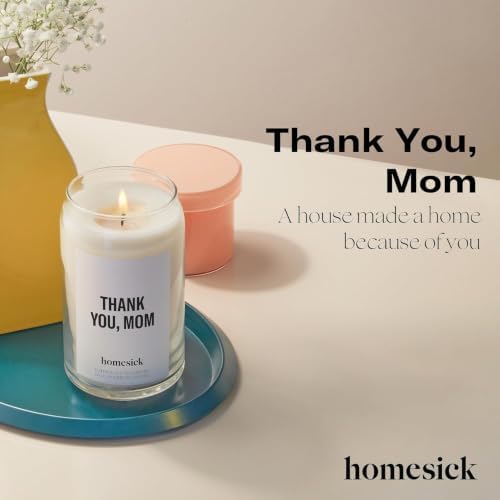 Homesick Thank You Mom Candle – 13.75 oz Scented Candle in Sage Sandalwood Soy Wax Blend, Non-Toxic, 80 Hr Burn with Organic Cotton Wick, Reusable Jar – Best Wedding & Engagement Gifts for Couples - Image 3