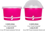 Karat [4oz - 1000 ct] Paper Ice Cream Cups for Hot/ Cold Food - Ideal for Ice Cream, Gelato, Yogurt and Snacks - Pink - Image 3
