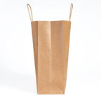PAICUIKE Large Brown Paper Gift Bags with Handles, 13x7x13 Inch, 50 Pack - Image 4