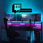 Personalize Username Twitch Led Sign Wall Art Decor - Glow in the dark Wall Art - Live Stream Room Decor - LED Decoration - Custom Sign Gift - Image 6