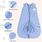 Yoofoss Baby Sleep Sack 18-24 Month 0.5TOG 100% Organic Cotton 2-Way Zipper - Image 5