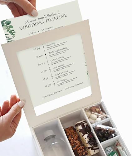 Hammont Gift Boxes - Hostess Sectional Boxes -Food Grade PET Boxes with Window Slot- 6 Pack of Cookie|Cupcake Boxes (White) - Image 4
