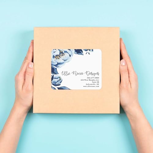 Personalized 4" x 5" Rectangle Rounded Corners Labels / 500 Fully Custom Image Stickers/Rolled Small Business Craft Labels/DIY Upload Your Own Design/Made in The USA - Image 3