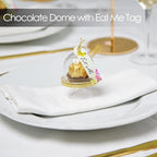 24 x Mini Cake Domes Alice in Wonderland Tea Party Decorations Set Whimsical Party Favors, Mad Hatter Macaron Table Props Kids Birthdays Bridal Showers Baby Shower Decor Bridgerton Wedding favour - Image 3