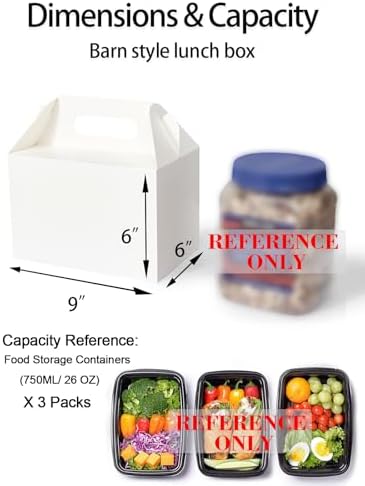 Happyhiram 30 Pack White Large Welcome Gable Boxes for Wedding, 9x6x6 Inch - Image 5
