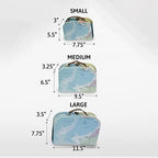 wald imports - Set of 3 Paperboard Suitcases -Decorative Storage Boxes - Suitcase Set for Decoration, Storage, and More (Blue Map) - Image 2