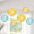 Fun Express 6" - 10" Daisy Hanging Paper Lanterns - 6 Pc - Image 3