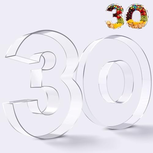 Ledido Reusable 10'' Fillable Acrylic Charcuterie Board Box Number 30 by Ledido