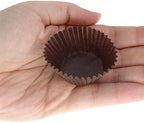 CybrTrayd No.6 Glassine Paper Approximately 2,500 Pieces – 1-1/4” Base, 7/8” Wall Candy Cups, Brown - Image 5