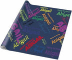 AOFUN Custom Gifts Personalized Name Heart Wrapping Paper - Funny Birthday Gift Wrap - 3 Rolls, 58" x 23" Each - Image 5