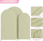 Wokceer Arch Backdrop Cover Sage Green Cover Stretchy 7.2FT,6.6FT,6FT - Image 5