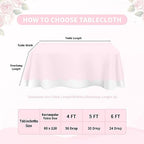 Pink Lace Table Cloth 60x120inch 2Pcs for Decorations Wedding Centerpieces - Image 4