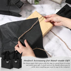 Zhanmai 4.7 x 2.4 x 3.9 Inch 100 Pcs Mini Gift Bags Bulk, Black - Image 4