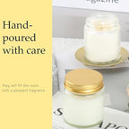 36 Pcs 4 Oz Mason Jar Candles, Lavender Scented Soy Candles Bulk Set for Stress Relief and Relaxation, Great Favors for Wedding, Christmas, Housewarming Gifts (Gold, Lavender, 36) - Image 5