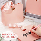 Feifeiya 30 Pcs Small Pink Gift Bags with Ribbon Handle - Image 4