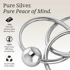 3 Ring 925 Sterling Silver Teether Rattle Ring - Image 4