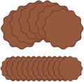 100 Pcs Brown Cardstock Paper Placemats, Disposable Waterproof Place Mats by Unknown