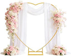 6.6 FT Heart Arch Stand, Balloon Arch Stand Kit with Base - Gold Heart Shaped Wedding Arch Frame for Proposal, Valentine‘s Day Backdrop, Birthday, Baby Shower Decor（Gold） by Unknown