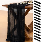 15 Pack Cheesecloth Table Runner Fall Boho Gauze Wedding Party Home Decor by Socomi