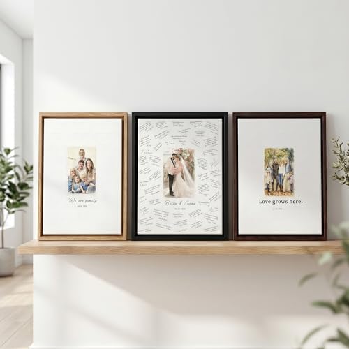 callie Wedding Signature Picture Canvas - Guest Book Alternative with White Mat - Wall Hanging Photo Frame Decor, Multi Sizes - Image 6