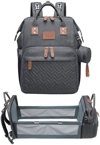 JOLLITO Diaper Bag Backpack with Changing Station Large Capacity Essentials by JOLLITO