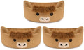 3 Pcs Oval Highland Cute Cow Basket for Nursery,Woven Rope Gift Basket by Hkojewp
