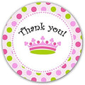 40 Stickers Pink Purple Princess Thank You Party Favor Baby Shower Birthday Polka Dots Design Gift Label by Unknown