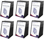 Marketing Holders 6 Pack Black Acrylic Charity Donation Ballot Box Black Acrylic with 5.5" x 8.5" Slide in Header Sign Holder Countertop Collection Contest Suggestion Bin by MarketingHolders